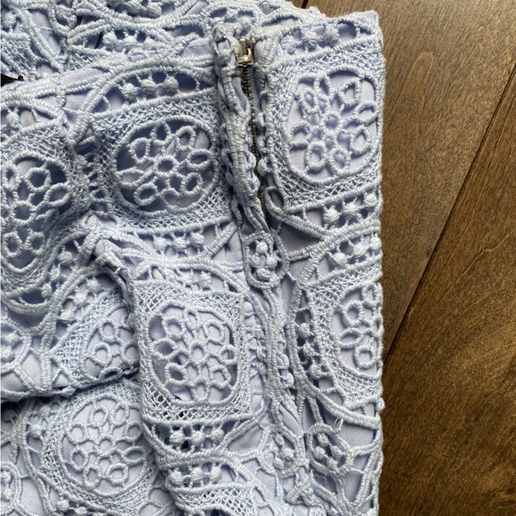 Zara NWT Crochet Midi Skirt. Size Small. Baby Blue Colour. - Picture 8 of 11